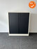 Roldeurkast - 110x100x45cm -Wit met zwarte roldeuren