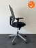 Haworth Comforto 29 - Zwarte stoffering - Met lichtgrijze netweave rug - Zilvergrijs