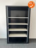 Roldeurkast - BASIC - 195x120x45cm - zwart met zwarte kunstof deuren - Geen slot aanwezig