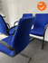 Ahrend 230 - Set van 4 stuks - Blauw stoffering - Zwart frame - inclusief gestoffeerde rug