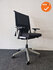 Haworth Comforto 59 - Zwarte stoffering - Netweave rug - grijs frame