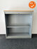 Roldeurkast - Basic - 125x120x47cm - Verticale deuren - Zilvergrijs met zilvergrijze roldeuren
