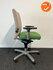 Haworth Comforto 77 - Beige-Groene stoffering - Zilvergrijs voetkruis