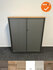 Roldeurkast - Ahrend - 144x120x45cm - Antraciet - Topblad naar keuze