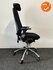 RH Logic 400 - zwarte stoffering - Met hoofdsteun - Inclusief lendepomp - Zilver/zwart voetkruis