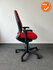 Ahrend 230 - Hoge rug - Rode stoffering - Zwart voetkruis