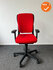 Ahrend 230 - Hoge rug - Rode stoffering - Zwart voetkruis