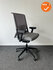 Haworth Comforto 59 - Grijs netweave en grijze zitting - Zwart voetkruis