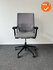 Haworth Comforto 59 - Grijs netweave en grijze zitting - Zwart voetkruis
