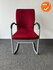 Ahrend 230 vergaderstoel - Zilvergrijs frame - Rode stoffering
