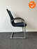 Ahrend 230 vergaderstoel - Zilvergrijs frame - Blauwe stoffering