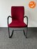 Ahrend 230 vergaderstoel - Zwart frame - Rode stoffering