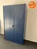 Roldeurkast - Basic - 195x120x45cm - Blauw met blauwe kunststof roldeuren