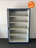 Roldeurkast - Basic - 195x120x45cm - Blauw met grijze kunststof roldeuren