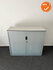 Roldeurkast - Aspa -105x120x47cm - Zilvergrijs met zilvergrijze deuren - Inclusief topblad