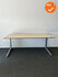Ahrend four-two Elekrisch bureau - Ahorn trespa blad - 160x80 - L-Poot Zilvergrijs