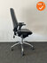 RH Logic 400 - Zwarte leren bekleding - Inclusief lendepomp - Chrome voetkruis