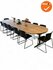 Ahrend vergadertafel - 400x120cm - Ovaal - bladkleur naar keuze