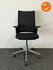 Ahrend 2020 - refurbished - hoge rug - zwarte zitting - gepolijst aluminium voetkruis