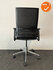 Ahrend 2020 - refurbished - hoge rug - zwarte zitting - gepolijst aluminium voetkruis
