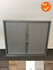 Robberechtse roldeurkast - 105x120x45cm - Zilvergrijs - brede lamel - inclusief 2 sleutels