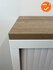 Robberechtse roldeurkast - 105x120x45cm - Wit - brede lamel - inclusief 2 sleutels