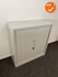 Robberechtse roldeurkast - 105x100x45cm - Lichtgrijs - smalle lamel - inclusief 2 sleutels