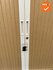 Robberechtse roldeurkast - 105x120x45cm - Wit met beuken deuren - inclusief 2 sleutels