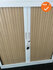 Robberechtse roldeurkast - 105x100x45cm - Wit met beuken deuren - inclusief 2 sleutels