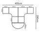 Complete set - Ahrend hoekbureau's met aanzetstuk - 400x280 - Handmatig verstelbaar