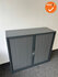 Robberechts roldeurkast - 105x120x43 - Antraciet - inclusief 2 sleutels - Topblad naar keuze
