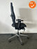 Grahl Xenium Classic bureaustoel - Classic - refurbished - Zwarte stoffering met grijze zijkant zitting - chroom voetkruis - zwarte rugbeugels