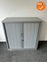 Robberechtse roldeurkast - 105x100x43cm - Zilvergrijs - brede lamel - inclusief 2 sleutels