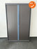 Mewaf roldeurkast - 198x120x48cm - Bruin met blauwe strip - 3 legborden