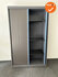 Mewaf roldeurkast - 198x120x48cm - Bruin met blauwe strip - 3 legborden