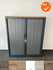 Robberechts roldeurkast - 120x100x43 - antraciet - inclusief 2 sleutels