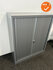 Robberechtse roldeurkast - 120x100x45cm - Zilvergrijs - inclusief 2 sleutels