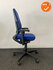 Ahrend 230 - Hoge rug - Blauwe stoffering - Zwart voetkruis