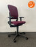 Ahrend 230 - Hoge rug - Bordeaux rode stoffering - Zwart voetkruis