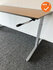 Ahrend Balance slingerverstelbaar bureau - met zilvergrijs onderstel - 160x80 - Kleur blad naar keuze