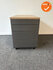 Ladeblok - 57x42x76cm - Antraciet - 4 lades - metalen front - topblad naar keuze