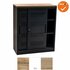 Schuifdeurkast - Basic - Zwart - 105cm