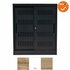 Schuifdeurkast - Basic - Zwart - 105cm
