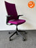 Ahrend 2020 - refurbished - hoge rug - Paarse stoffering - zwart voetkruis - zonder lendesteun