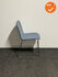 Refurbished Vepa Vergaderstoel - Donkerblauw - Zilvergrijs Onderstel