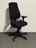 Refurbished Bureaustoel - Kinnarps 6000 hoge rug - 4D armleggers - nieuwe zwarte stoffering