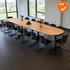 Ahrend vergadertafel - 515x100cm - Ovaal - bladkleur naar keuze