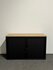 Nieuwe Roldeurkast V Serie - NIEUW - 74x120x43 - Zwart met zwarte roldeuren - topblad naar keuze - Inclusief 2 sleutels