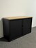 Nieuwe Roldeurkast V Serie - NIEUW - 74x120x43 - Zwart met zwarte roldeuren - topblad naar keuze - Inclusief 2 sleutels