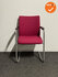 Comforto 5588 vergaderstoel - bestaand roze stoffering - grijs slede onderstel